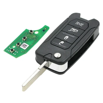 Araba Anahtarsız Giriş Uzaktan Anahtar ile 4 Düğme 433.92 MHz ID48 Çip için Jeep Renegade-2018 için Fiat 500X2016-2019