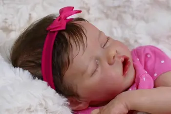 45 CM Bebek Silikon Reborn Gerçekçi silikon Vinil bebe Reborn Lifelike alive Yenidoğan Oyuncaklar Kız hediye İçin