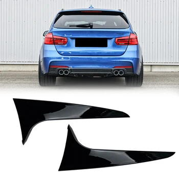 2 Adet Parlak Siyah Arka Pencere Yan Kanat çatı spoileri Splitter Çıkartmaları BMW 3 Serisi F31 2012--2018 Dış Tamir Kiti