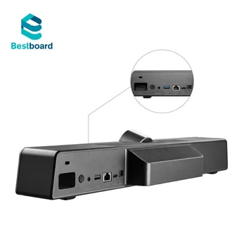 2021 Sıcak Video ve Sesli Konferans Sistemi Video Soundbar için Akıllı İnteraktif Beyaz Tahta board Sabit Odak FOV 120 derece