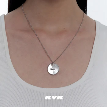 KVK kolye kadın niş tasarım anlamda 2021 yeni trend basit köprücük kemiği zinciri soğuk rüzgar moda aksesuarları