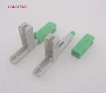 GONGFENG 100 adet YENİ Sıcak Fiber Hızlı Bağlayıcı Gömülü LC / PC SC / APC Fiber Optik Hızlı Soğuk Bağlayıcı Carri Özel Toptan