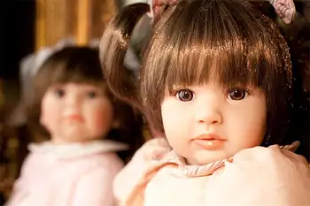 60 cm Silikon Vinil Reborn Baby Doll Oyuncaklar Kız Brinquedos Gerçekçi Prenses Oyun Evi Bebek Bebekler Yılbaşı Hediyeleri