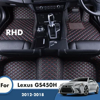 RHD Araba Paspaslar İçin Lexus GS450H 2018 2017 2016 2013 2012 Oto İç Aksesuarları Özel Halı Ayak Pedleri Kilim