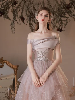 Akşam Elbise Kolsuz Sequins Plise A-Line Yeni Klasik Straplez Bow Sashes Aplikler Kat-Uzunluk Kadın Örgün Parti Törenlerinde