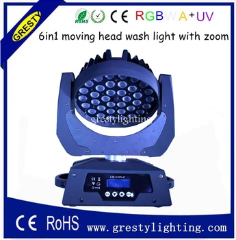 36 ADET * 18 W LED hareketli kafa ışık siyah modelleri odak kontrolü en ıyi etkisi ışık