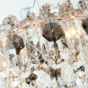 Yeni modern kristal avize oturma odası ışıkları ıçin cristal lamba lüks ev dekor aydınlatma armatürü LED asmak aydınlatma armatürü