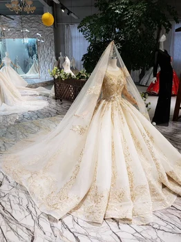 AIJINGYU Gelin Kollu Prenses Törenlerinde Artı Boyutu Ile Brideing Kraliyet İnanılmaz 2021 Önlük Ceket Düğün İnciler