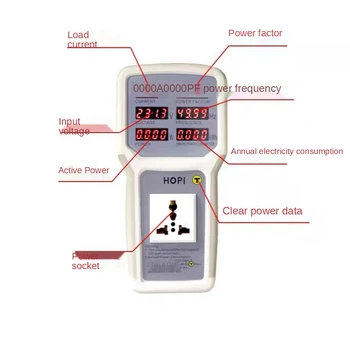 El Güç Monitör Enerji Ölçer Analiz HP9800 20A LED Tasarruflu Lambalar Tester AB/AU/İNGILTERE / ABD Plug Soket