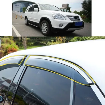 Araba Vücut Styling Sticker Plastik pencere camı Rüzgar Visor Yağmur / Güneş Koruma Havalandırma Honda CRV CR-V 2001 2002 2003 2004 2005 2006