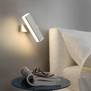 Modern LED duvar lambası yatak odası başucu duvar ışıkları oturma odası koridor ışıkları Nordic dönen kombinasyonu kapalı okuma aydınlatma