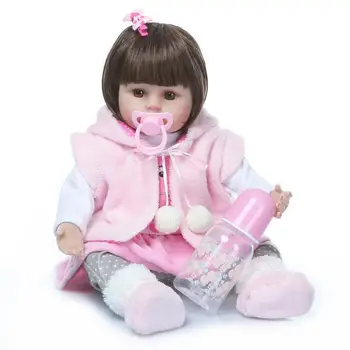 45 CM Reborn Bebek Yumuşak Vinil Silikon Gerçekçi Alive Bebekler Oyuncaklar Yürümeye Başlayan Bebekler Bebek Çocuk Erkek Kız Doğum Günü noel hediyesi
