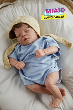 46 CM Reborn bady Popüler Uyku Darren Sevimli Kız Bebek Köklü Sarı saç Yumuşak Sarılın Vücut ile Yüksek Kalite El Yapımı Bebek