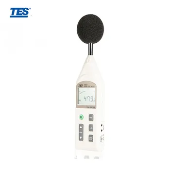 TES-1357 Taşınabilir dijital Ses Seviyesi Ölçer 30dB ila 130dBd testi