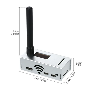 Mini MMDVM Hotspot genişletme kartı 433 MHz Anten Spot Radyo Istasyonu Wifi Dijital Ses Modem DMR YSF Ahududu Pi için Kılıf ile