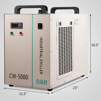 80 / 100W CO2 Lazer Tüp Soğutucu için 220V CW-5000DG Endüstriyel Su Soğutucu