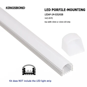 10 adet satış promosyonu U yuvası ile Alüminyum LED Bar ışık Profili led şerit ışık için alüminyum profil 10mm-12mm