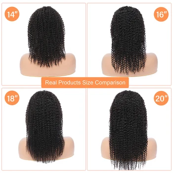 Afro Kinky Kıvırcık insan saçı 30 Inç Dantel ön peruk Brezilyalı Doğal Remy Saç 13x4 sırma ön peruk Kadınlar Için 4x4 Kapatma Peruk
