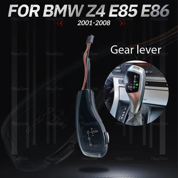 Siyah Modifiye Ön-facelift Yedek araba-styling Için BMW Z4 E85 E86 2001-2008 Karbon Fiber Desen LHD Led Vites Topuzu