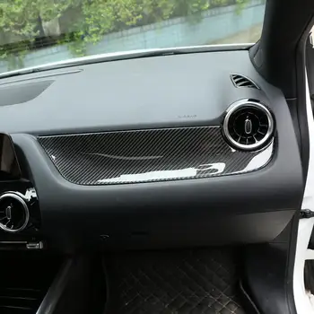 Mercedes Benz B Sınıfı için W247 Gerçek Karbon Fiber 3D Çıkartmalar Co-pilot Yan Merkezi Kontrol Gösterge Paneli Araba Aksesuarları