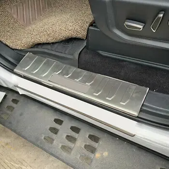 Paslanmaz Gümüş Iç kapı eşiği tıkama plakası 4 adet Ford F150 F-150-2020