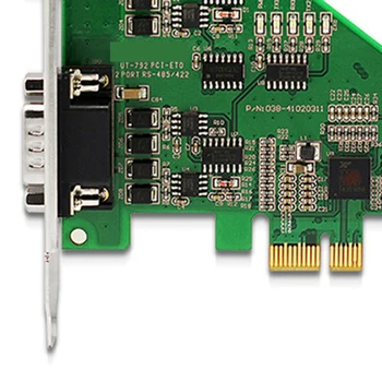 2 Port PCI-E RS485 / 422 Çoklu Seri Port Kartı 485/422 Seri Port Genişletme Kartı Endüstriyel UT-792
