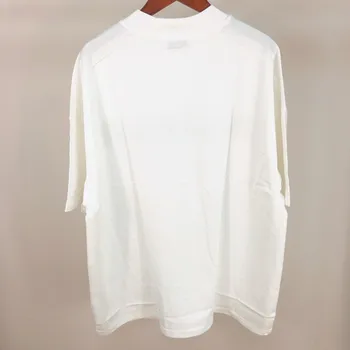 Kadın Yaz Beyaz Rahat Mektup Baskı Pamuk T-Shirt Kadın Ince Moda Gevşek Üst Bayanlar O-Boyun Marka Kısa Kollu ML001 Tops
