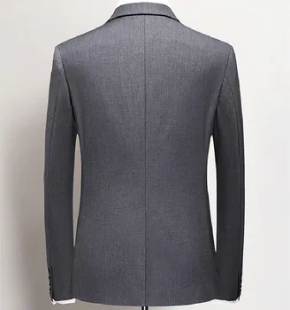 Bir Düğme Lacivert Düğün Erkek Takım Elbise Tepe Yaka Üç Adet İş Damat Smokin (ceket+pantolon+yelek)