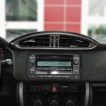 Karbon Fiber Subaru BRZ Toyota 86 2013-2020 ıçin Iç Merkezi Kontrol Hava Çıkışı Vent Kapak Sticker