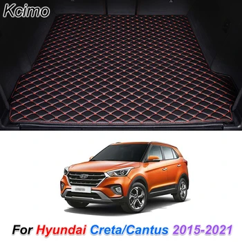 Hyundai Creta Cantus-2021 için özel Deri Araba Gövde Paspaslar Arka Gövde Kat Mat Tepsi Halı Kargo Liner Araba Aksesuarları