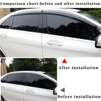 Araba kılıfı pencere siperliği Güneş Yağmur rüzgar deflektörü Tente Buick Excelle Sedan 2019-2020 Aksesuarları parçaları Pencere yağmur kılıfı