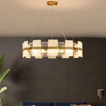 Modern ve basit LED amerikan oturma odası avize ışık lüks villa yemek odası avize kapalı yatak odası aydınlatması