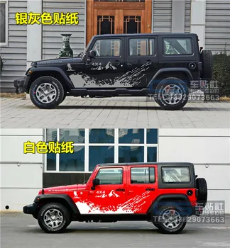 Araba çıkartmaları İÇİN Jeep wrangler vücut görünüm dekorasyon modifiye çıkartmalar wrangler kapı spor off-road çıkartmalar