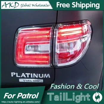 Nissan Patrol ıçin araba Styling Arka Lambaları LED Kuyruk Işık-Kuyruk Lambası DRL Arka Dönüş Sinyali Otomotiv Aksesuarları