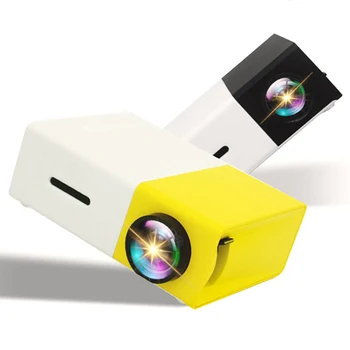 Akıllı Video Projektör 480x272 Piksel Destekler 1080 P HDMI USB Ses Taşınabilir Ev Medya Video Oynatıcı LED Mini Projektör