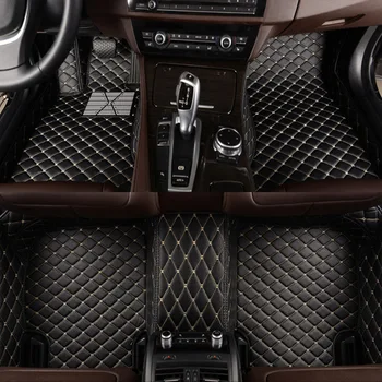 Deri Araba kat mat halı kilim için Rolls Royce Phantom Hayalet özel fit araba tüm hava kat mat ayak paspasları