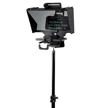 Evrensel Teleprompter Prompter ile BT Uzaktan Lens Adaptörü Yüzük için Akıllı tablet telefon Kamera için Canlı Akışı Video