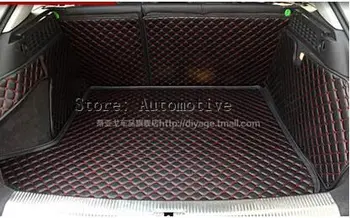 Yüksek kalite! Audi Q3 için özel otomobil gövde paspaslar Audi Q3-2012 için dayanıklı su geçirmez deri halılar, ücretsiz kargo