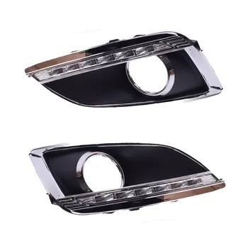 Hyundai IX35 2010-2013 için LED DRL gündüz çalışan far Günışığı su Geçirmez Sinyal lambası araba Styling ışıkları