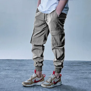 Yüksek Kaliteli Kargo Pantolon Erkekler 2021 Hip Hop Streetwear Jogger FashionTrousers Spor Salonları Spor Casual Joggers Eşofman Altı Erkek Pantolon