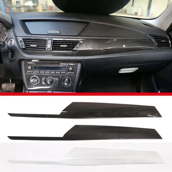 Araba Merkezi Konsol Dashboard Paneli Trim Sticker Koruyucu kapak ABS Karbon Fiber BMW E84 X1 2011-Için Araba Iç Aksesuarları