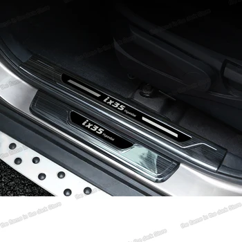 Lsrtw2017 araba kapı eşik eşik kapak koruyucu için Hyundai İX35 tucson ix 2009 2010 2011 2012 2013 Aksesuarları Oto